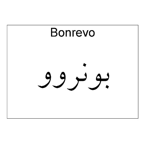 علامت تجاری بونروو   متعلق به شرکت دارو سازی آنوشا