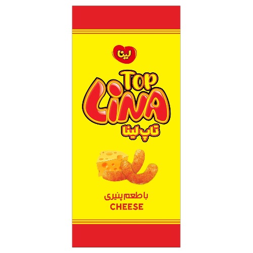 علامت تجاری لینا تاپ لینا با طعم پنیری متعلق به شرکت گروه صنعتی لینا