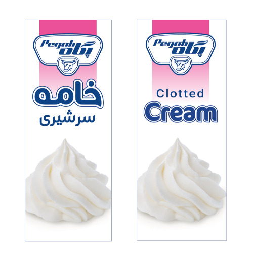 علامت تجاری خامه سرشیری پگاه متعلق به شرکت صنایع شیر ایران