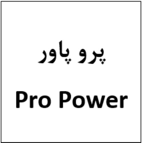 علامت تجاری پرو پاور متعلق به شرکت طراحی و صنعتی لوازم خانگی پارس زر آسا