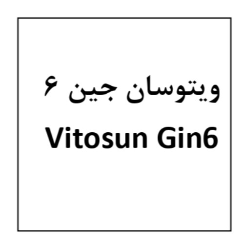علامت تجاری ویتوسان جین 6 6 متعلق به شرکت داروسازی روژین