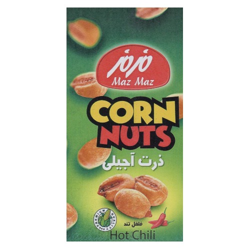 علامت تجاری مزمز ذرت آجیلی فلفل تند متعلق به شرکت کیش چیپس
