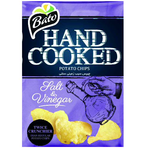 علامت تجاری چيپس سيب زميني سنتي salt &vinegar TWICE CRUNCHIER THAN REGULAR POTATO CHIPS متعلق به شرکت کشت و صنعت طلاچین