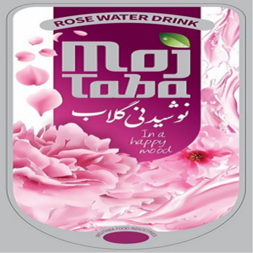 علامت تجاری نوشيدني گلاب in a happy mood MOJTABA FOOD INDUSTRIES متعلق به شرکت نگین شهد شهران