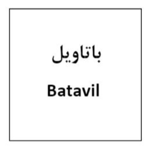 علامت تجاری باتاويل متعلق به شرکت داروسازی روژین