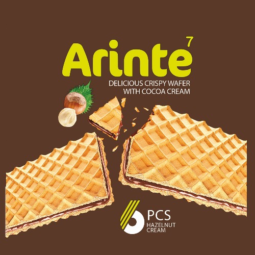 علامت تجاری 7 DELICIOUS CRISPY WAFER WITH COCOA CREAM 6PCS HAZELNUT CREAM متعلق به شرکت آذر نان نظری