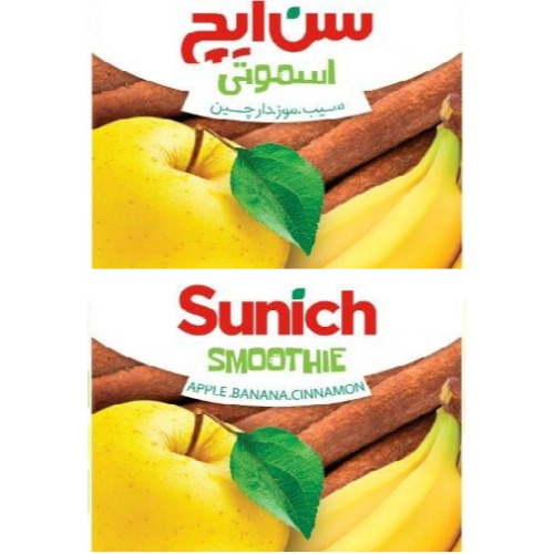 علامت تجاری سن ايچ اسموتي سيب موز دارچين متعلق به شرکت عالیفرد