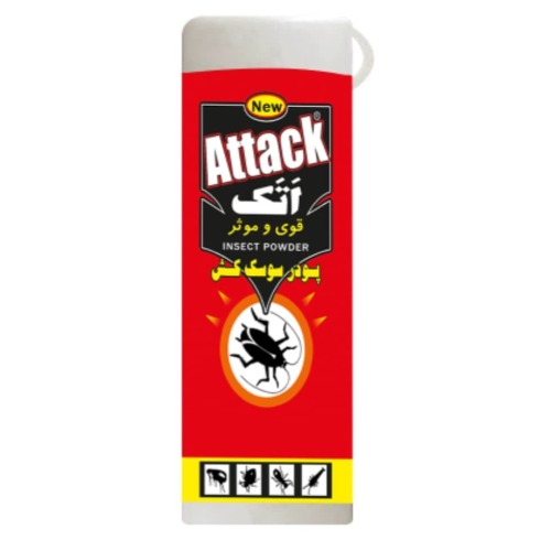علامت تجاری اتك قوي و موثر پودر سوسك كش INSECT POWDER متعلق به شرکت شیمی قهرمان