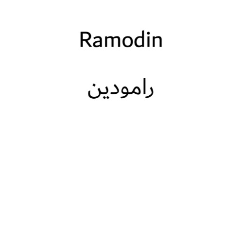 علامت تجاری رامودين متعلق به شرکت رامو فارمین