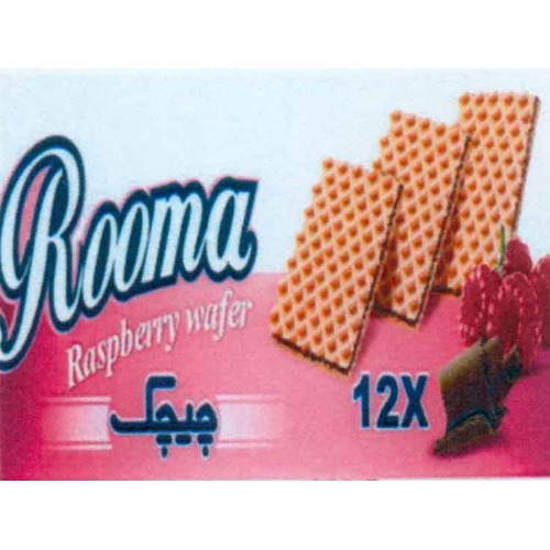 علامت تجاری ويفر تمشك روما چيچك x12 متعلق به شرکت ایران شکلات