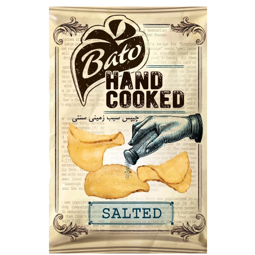 علامت تجاری چيپس سيب زميني سنتي SALTED متعلق به شرکت کشت و صنعت طلاچین